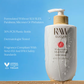 RAW SUGAR bottle placed on kitchen sink for everyday use convenience