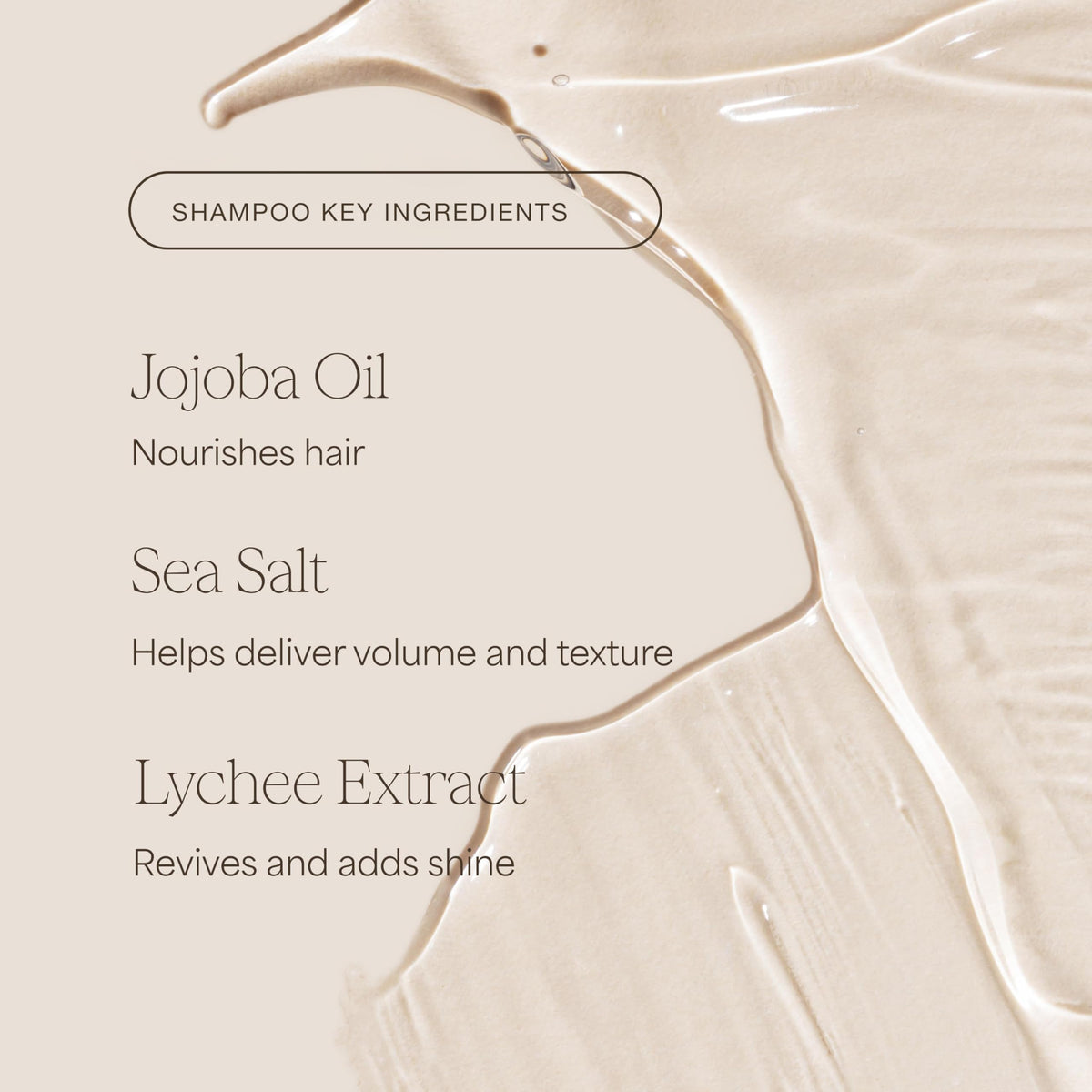 RAW SUGAR conditioner creamy texture illustrating lightweight moisture and shine