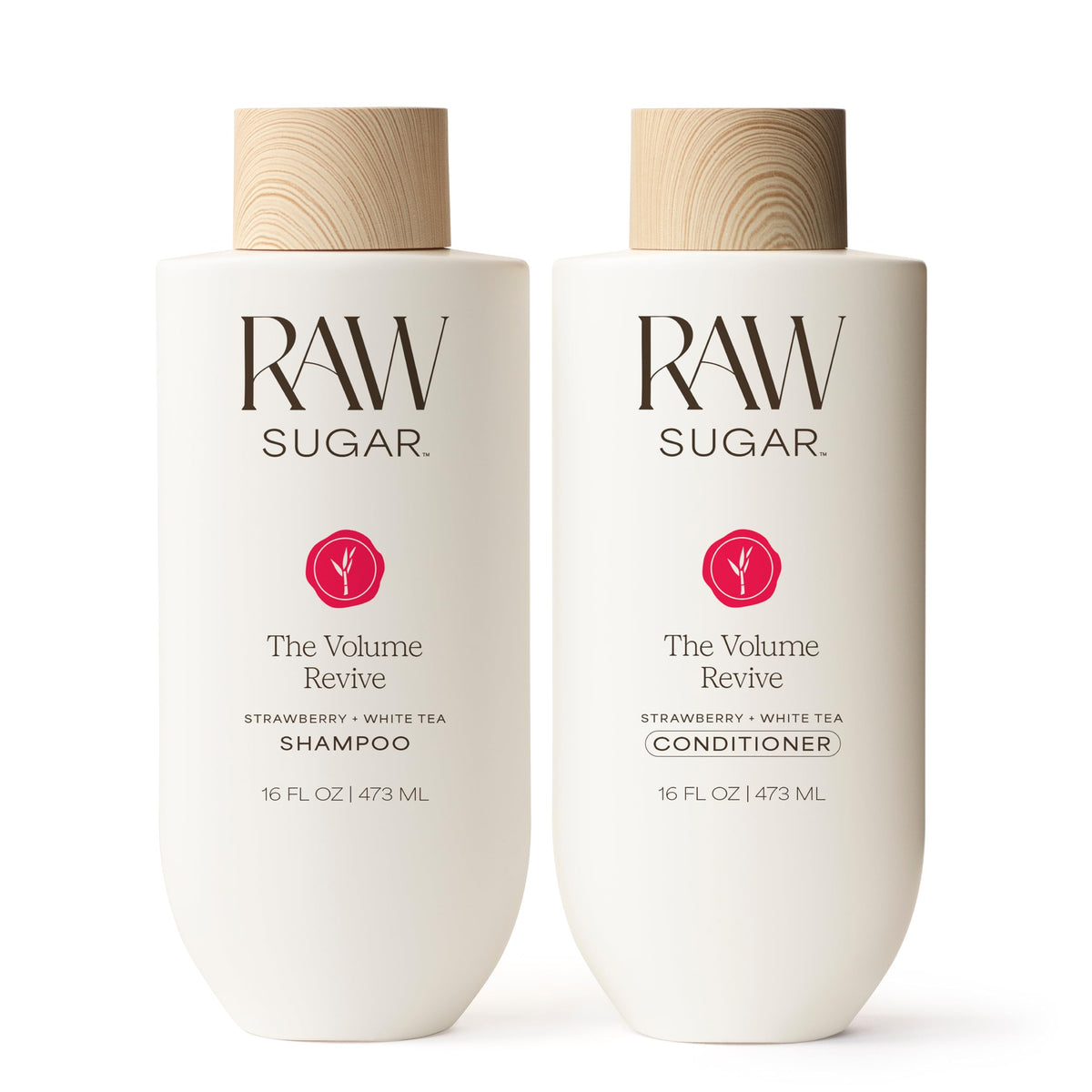 RAW SUGAR duo front packaging showing both bottles and volume benefit