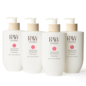 RAW SUGAR front packaging showing watermelon mint scent and benefits
