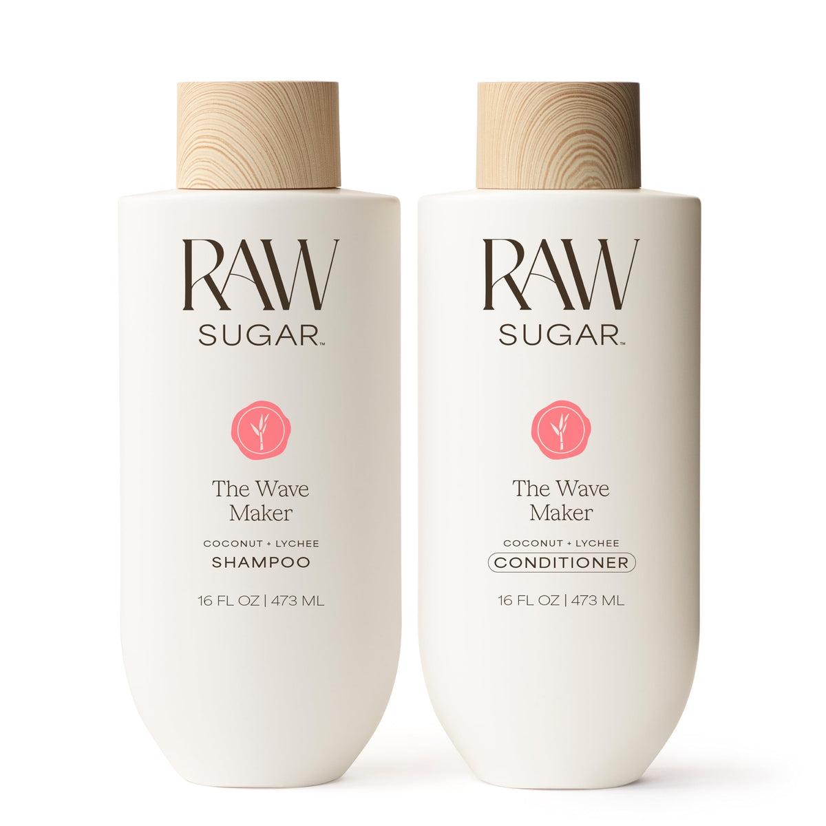 RAW SUGAR front packaging showing the Wave Maker duo and beachy styling benefit
