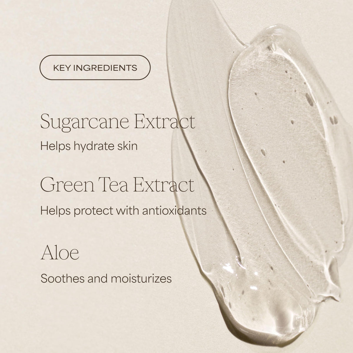 RAW SUGAR close-up of ingredient panel emphasizing microbiome-friendly benefit