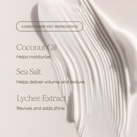 RAW SUGAR in-use photo of hands scrunching waves to show added texture and volume