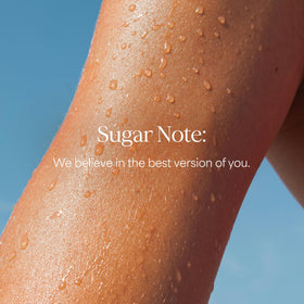 RAW SUGAR Kind To Biome certification badge emphasizing microbiome-friendly formula