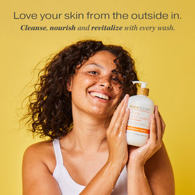 RAW SUGAR Lemon Sugar pump close-up highlighting pump texture and easy dispensing