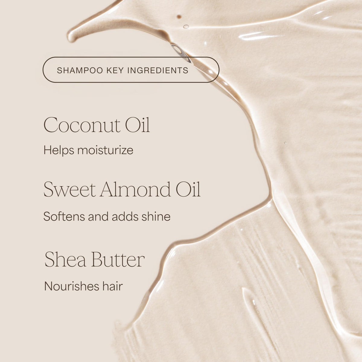 RAW SUGAR pouring shampoo onto hand to show lathering and cleansing benefit