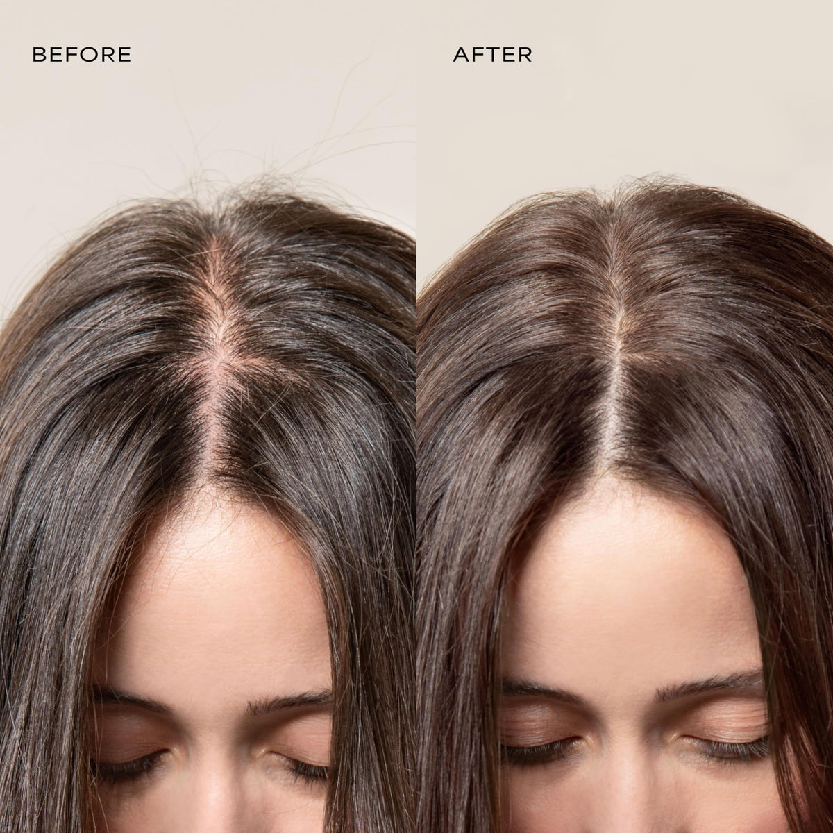 RAW SUGAR conditioner pour showing creamy texture and smoothing hydration