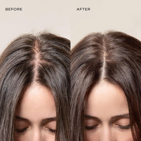 RAW SUGAR conditioner pour showing creamy texture and smoothing hydration