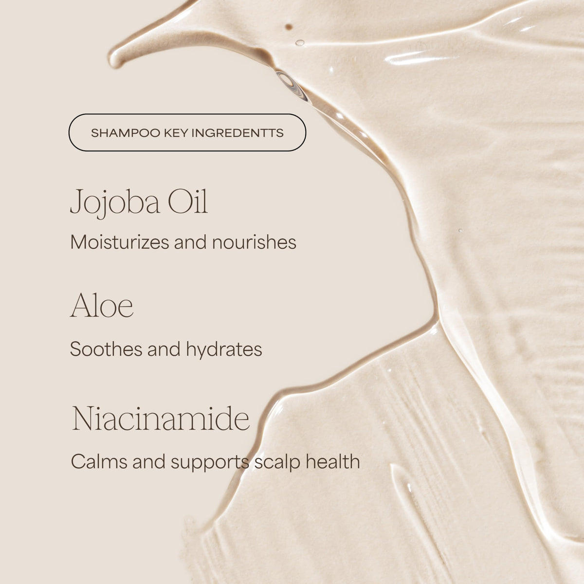 RAW SUGAR jojoba oil and aloe flatlay highlighting natural soothing ingredients