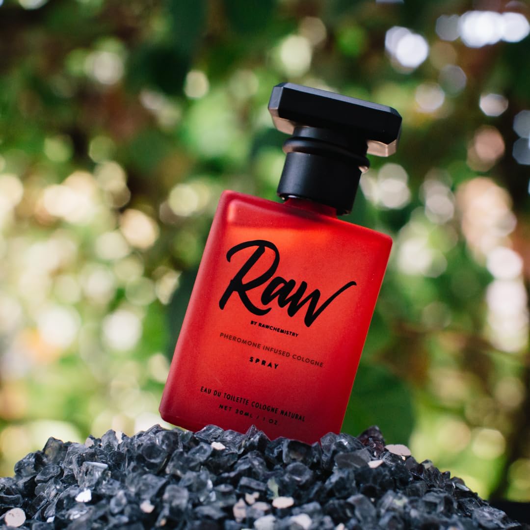 RawChemistry cologne in evening setting suggesting confidence and attraction