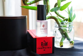 RawChemistry luxury packaging box staged as a gift to convey premium presentation benefit