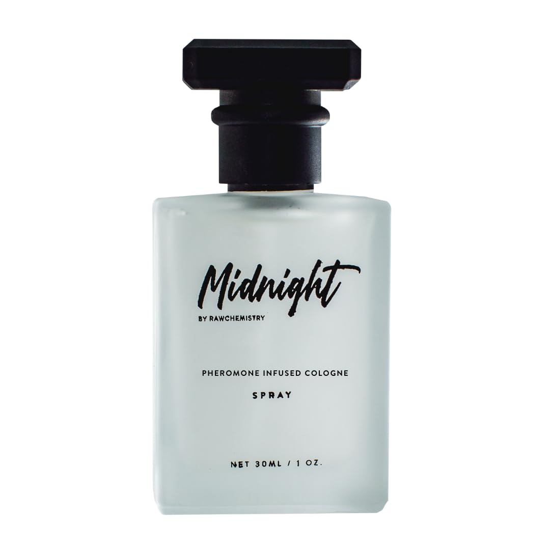 RawChemistry Midnight bottle on evening table showing suited for night occasions