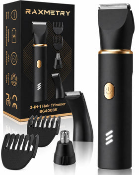 RAXMETRY front view trimmer showing compact ergonomic grip and controls, easy handling