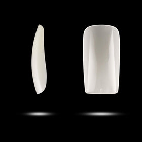 RayanWay application image pressing a tip onto a natural nail for secure adhesion