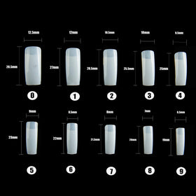 RayanWay size chart display with ten sizes for precise nail matching and fast selection
