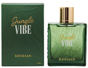 Rayhaan Jungle Vibe embossed bottle detail close-up highlighting texture and premium feel