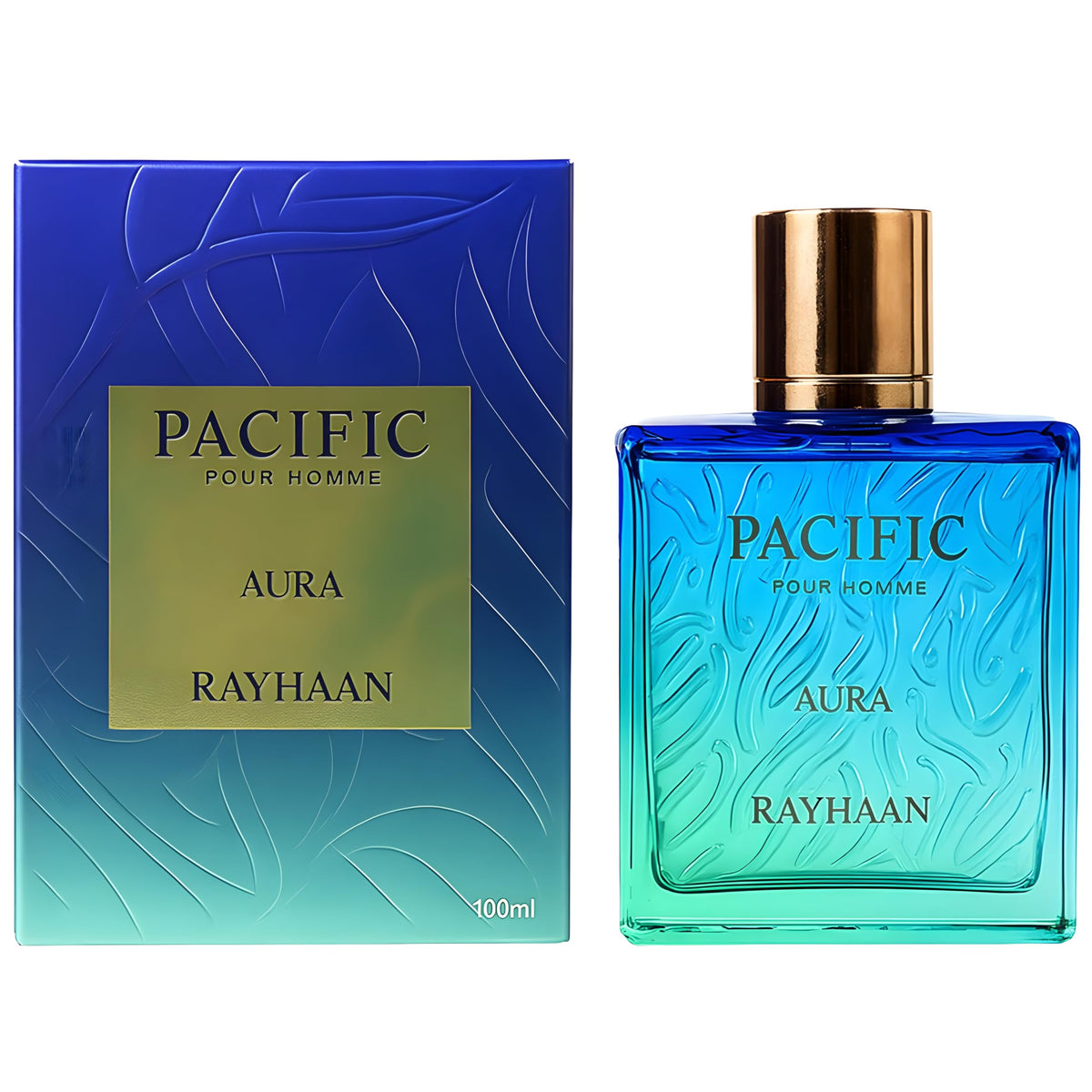 RAYHAAN Pacific Aura liquid close-up showing texture and amber-fig depth benefit