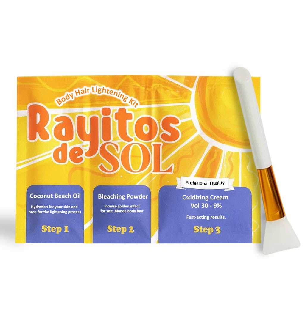 Rayitos de sol front packaging showing kit contents and benefits