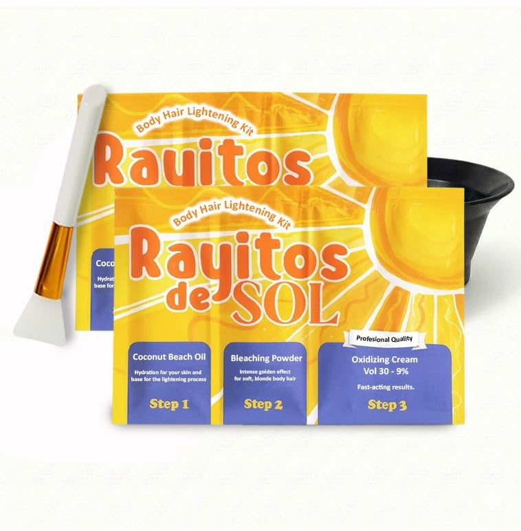 Rayitos de sol packaging front showing kit and benefits