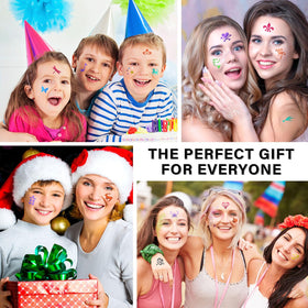 RAZET lifestyle image of festival makeup using stencils for professional-looking art