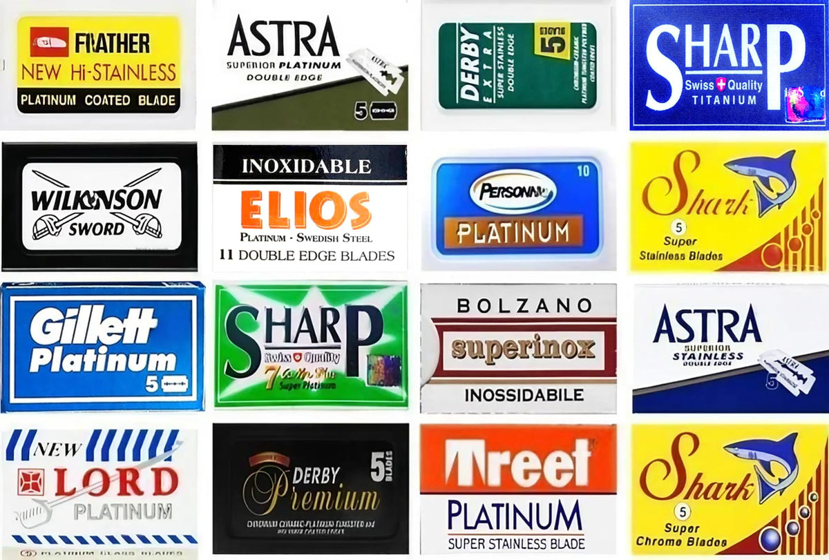 Razor Blades Club front packaging showing sampler and clear brand variety benefit