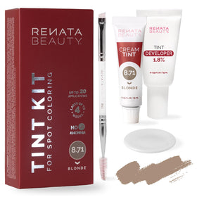 RB RENATA BEAUTY front packaging showing blonde spot tint kit and benefits