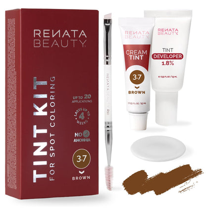 RB RENATA BEAUTY front package showing brown tint kit and benefits