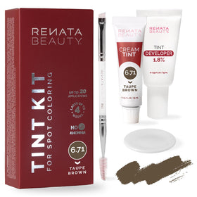 RB RENATA BEAUTY front packaging showing Taupe Brown kit and benefits