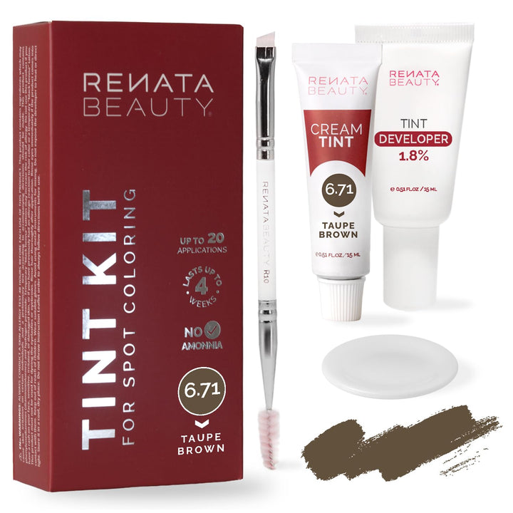 RB RENATA BEAUTY front packaging showing Taupe Brown kit and benefits