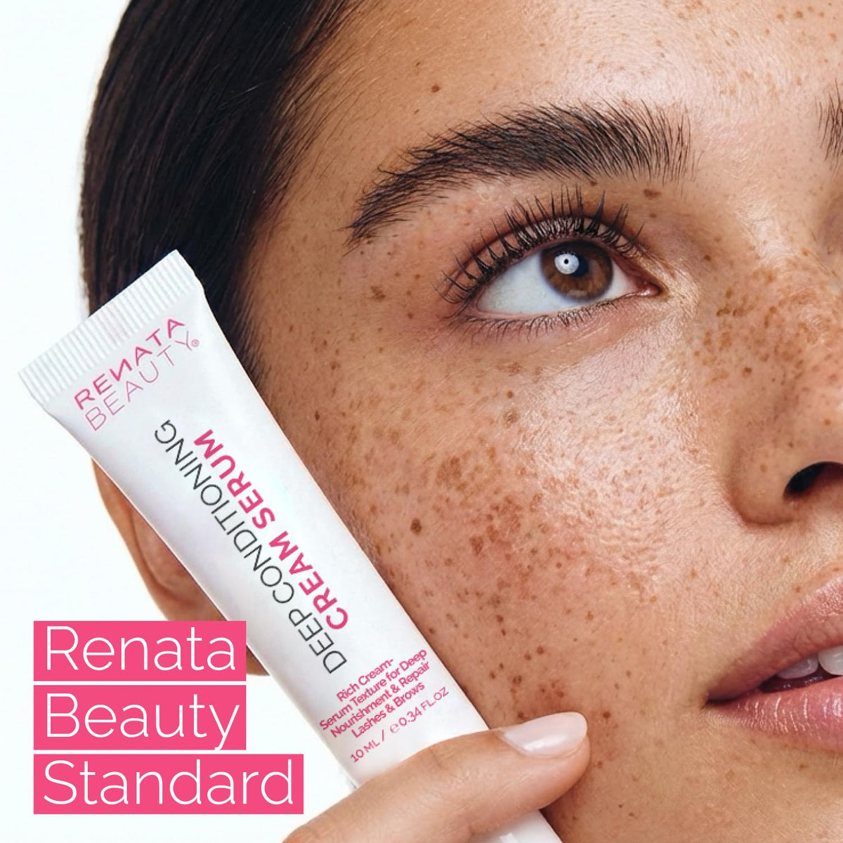 RB RENATA BEAUTY on bathroom shelf in lifestyle setting signaling daily routine support