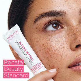 RB RENATA BEAUTY on bathroom shelf in lifestyle setting signaling daily routine support
