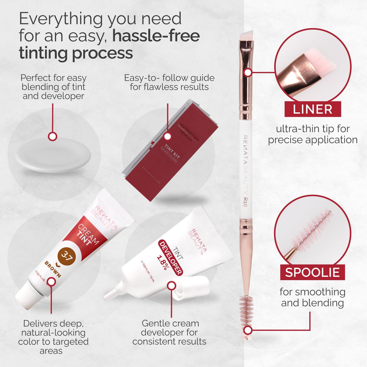 RB RENATA BEAUTY kit in hand to show compact size and portability