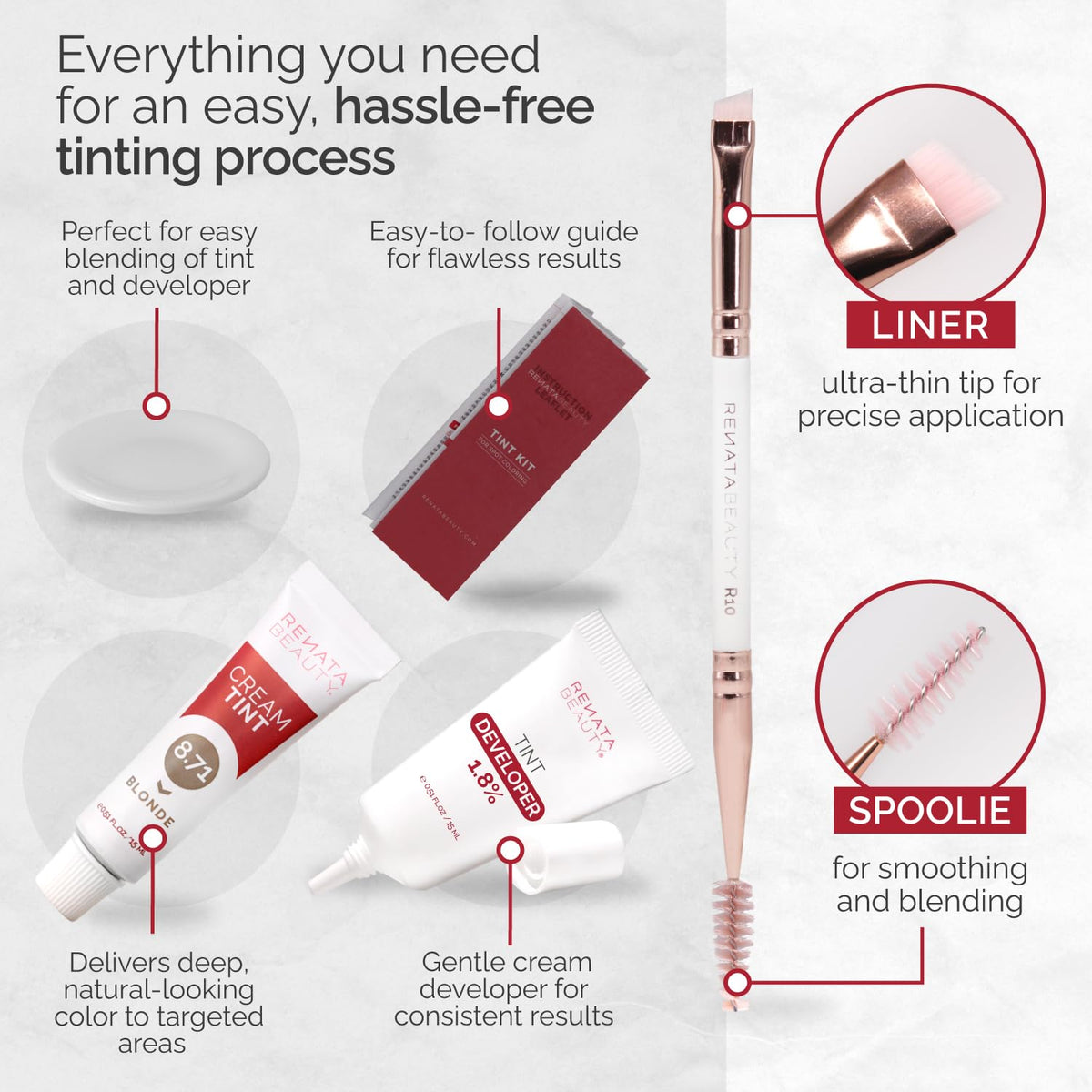 RB RENATA BEAUTY kit held in hand to show compact size and travel-friendly convenience