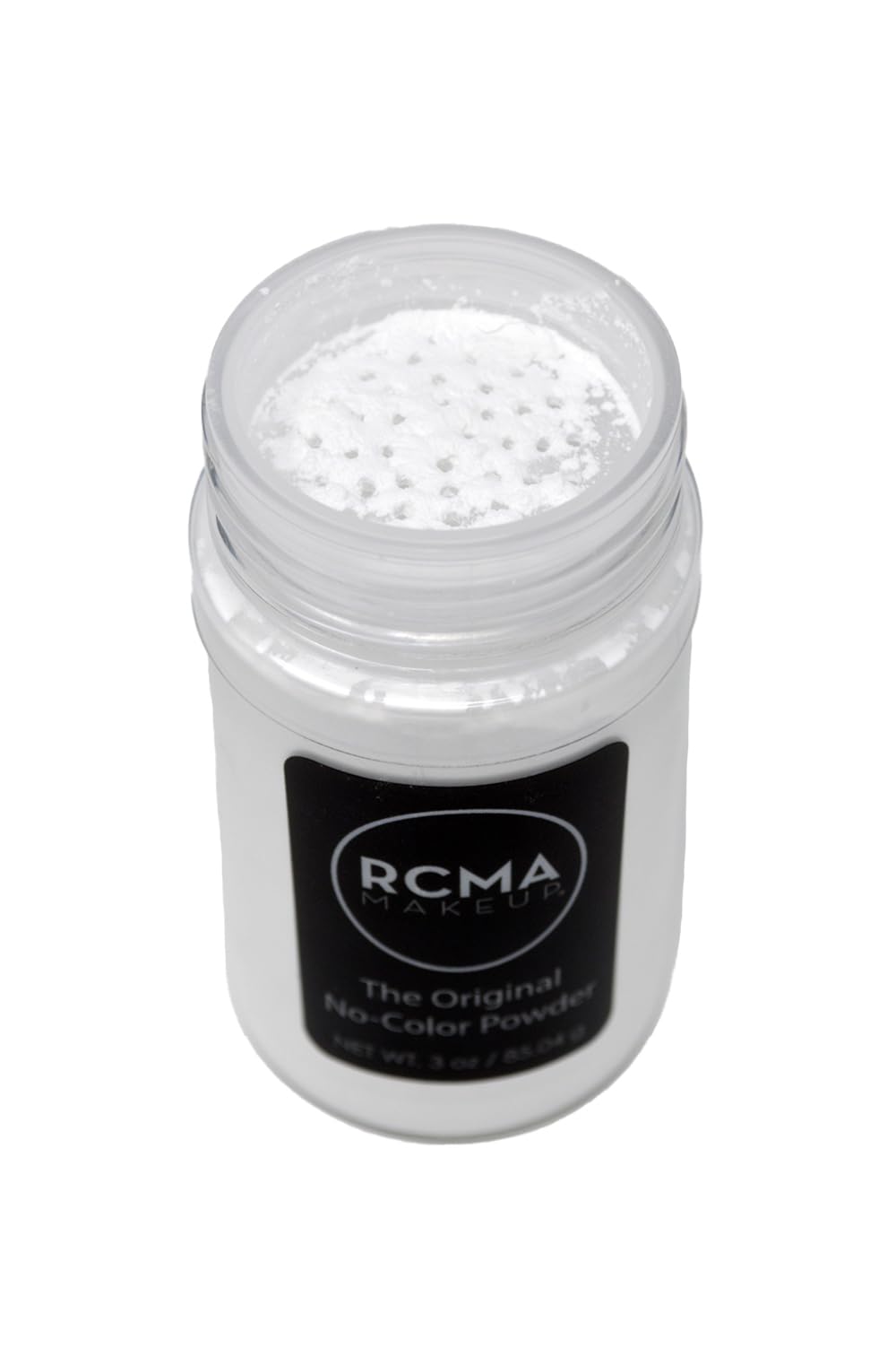 RCMA Makeup being applied with puff to set foundation and reduce shine