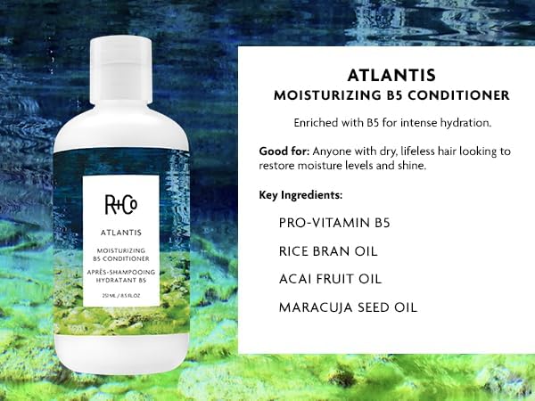 R+Co Atlantis conditioner cream close-up, showing rich consistency for detangling and repair