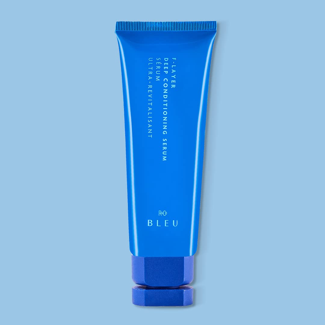 R+Co BLEU serum texture drop showing lightweight consistency and hydration