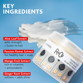 R+Co Control paste applied on hand demonstrating smooth spreadability