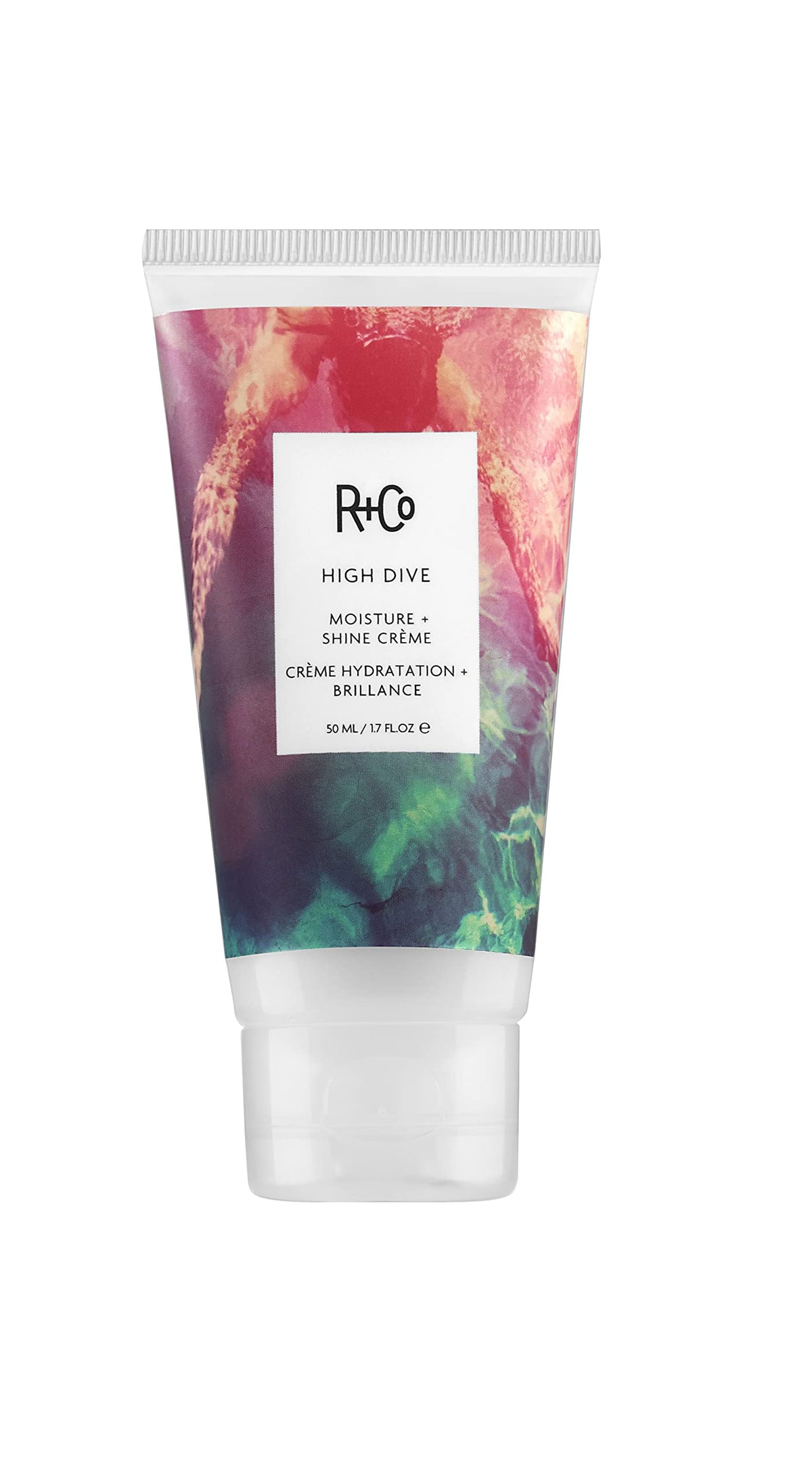 R+Co HIGH DIVE front jar shot showing packaging and hydration benefit