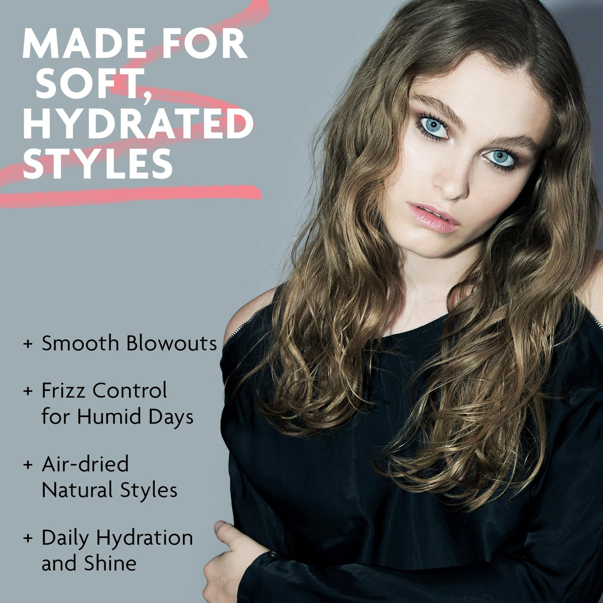 R+Co High Dive ingredients label highlighting vegan formula benefits