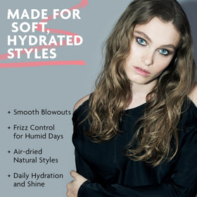 R+Co High Dive ingredients label highlighting vegan formula benefits