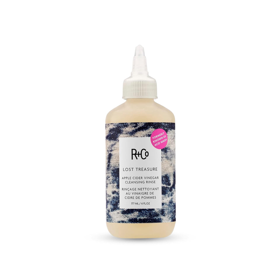 R+Co bottle front view showing product and clean packaging benefit
