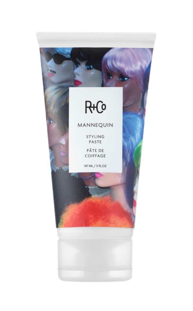 R+Co MANNEQUIN front jar showing product and matte finish benefits