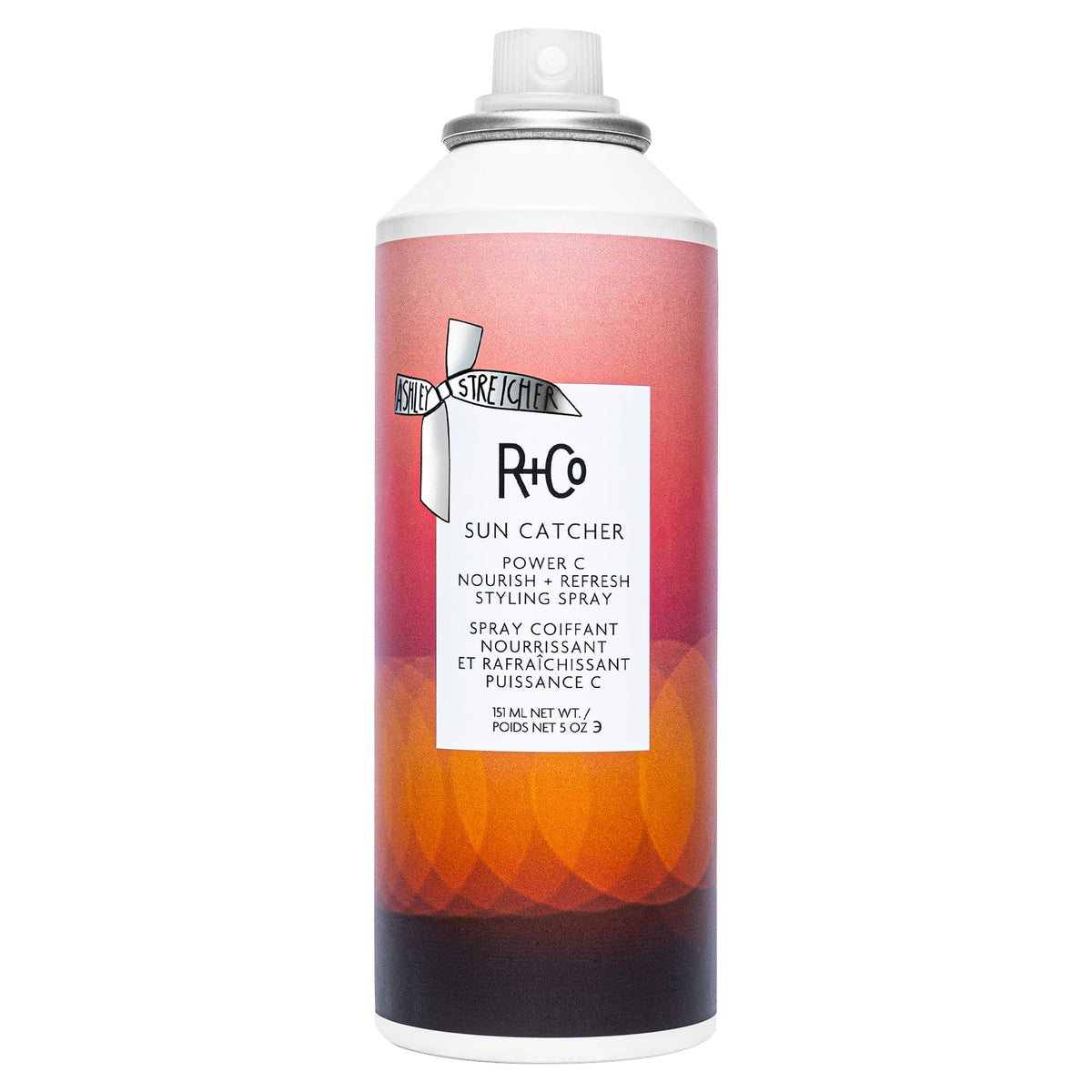 R+Co SUN CATCHER front bottle shot showing clean packaging and label benefits