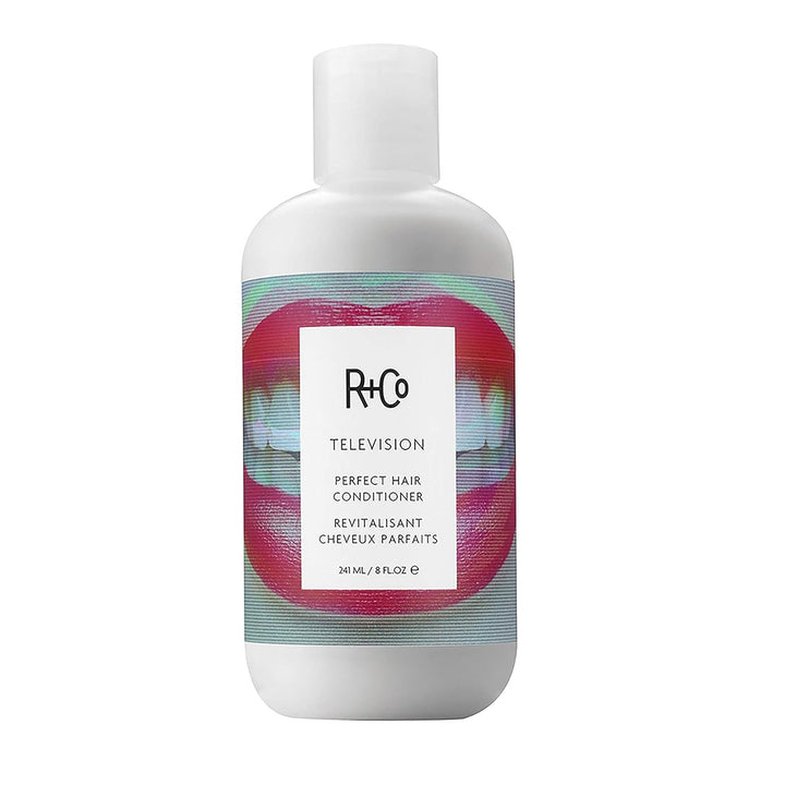 R+Co Television front packaging showing bottle and branding for shelf appeal