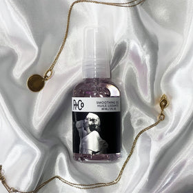 R+Co close-up oil drop texture highlighting lightweight, quick-absorbing formula