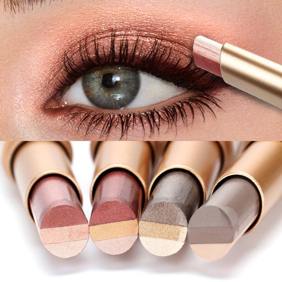 Re. Misoo front packaging showing four gradient glitter eyeshadow sticks and variety benefit