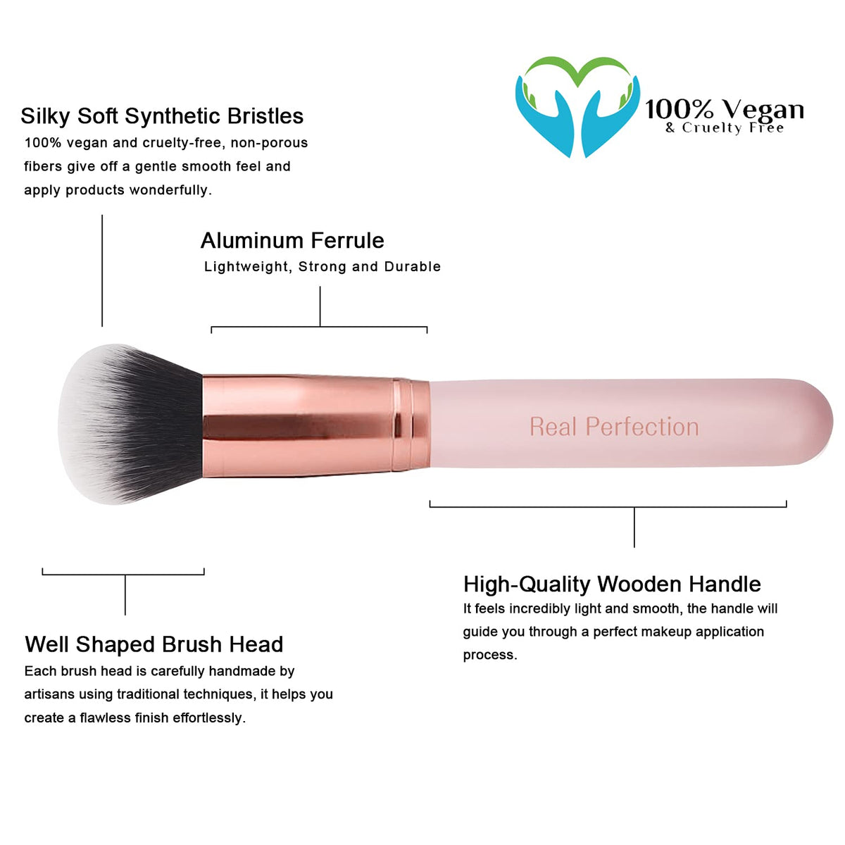 Real Perfection eyebrow razor detail for clean shaping and precise grooming