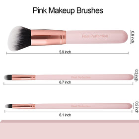 Real Perfection foundation brush applying product evenly for flawless base