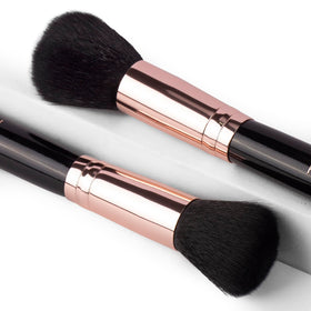 Real Perfection brushes arranged on a vanity to show everyday styling use