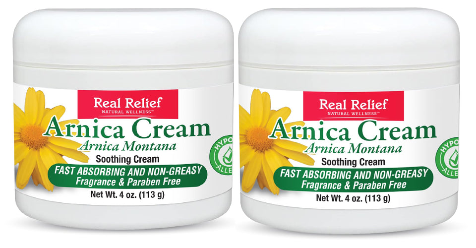 Real Relief front packaging showing scent-free, two-tube value for convenience